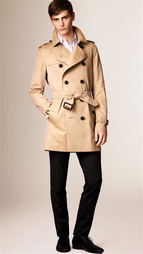 burberry kensington mid length trench coat black|Burberry kensington trench coat men's.